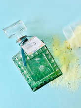 Load image into Gallery viewer, Salt Soak + 1950’s Green Decanter Bottle with Glass Stopper