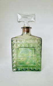 Salt Soak + 1950’s Green Decanter Bottle with Glass Stopper