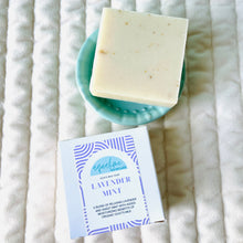 Load image into Gallery viewer, Lavender Mint Goat’s Milk Soap Bar