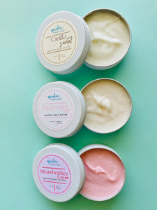 Strawberries and Cream Whipped Body Butter Tins