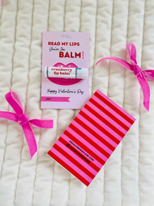 Valentine’s Day Lip Balm Card