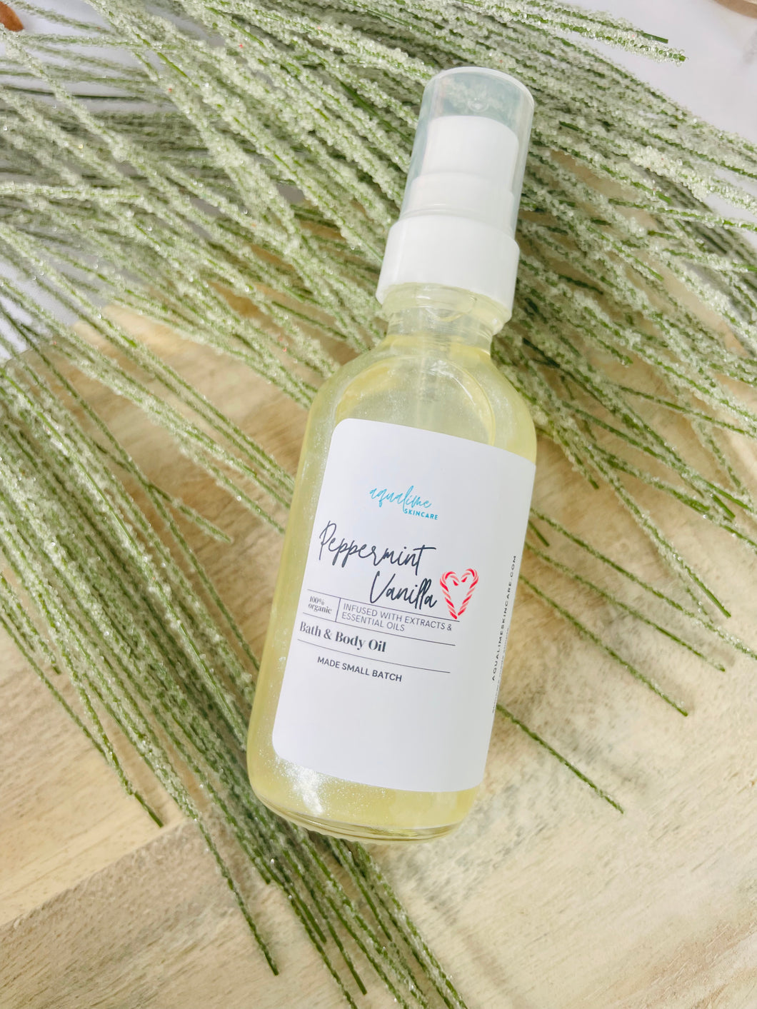 Peppermint Vanilla Shimmer Body Oil