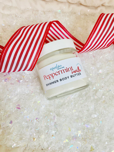 Peppermint Vanilla Shimmering Whipped Body Butter