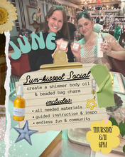 Load image into Gallery viewer, June Sun-kissed Social Shimmer Oil Workshop