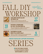Load image into Gallery viewer, Golden Hour Glow: DIY Body Oil Workshop