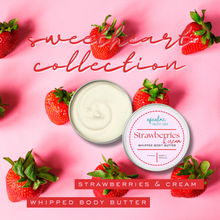 Load image into Gallery viewer, Strawberries and Cream Whipped Body Butter Tins