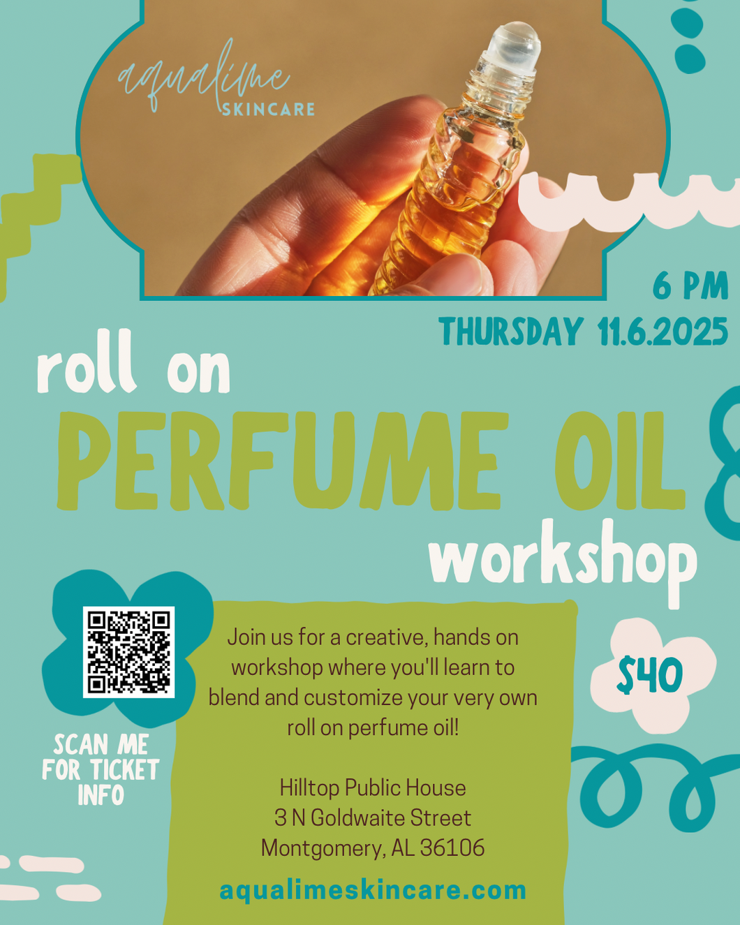 November DIY Perfume Oil Workshop