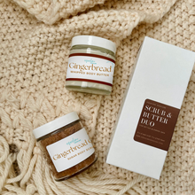 Load image into Gallery viewer, Gingerbread Body Scrub &amp; Body Butter Duo