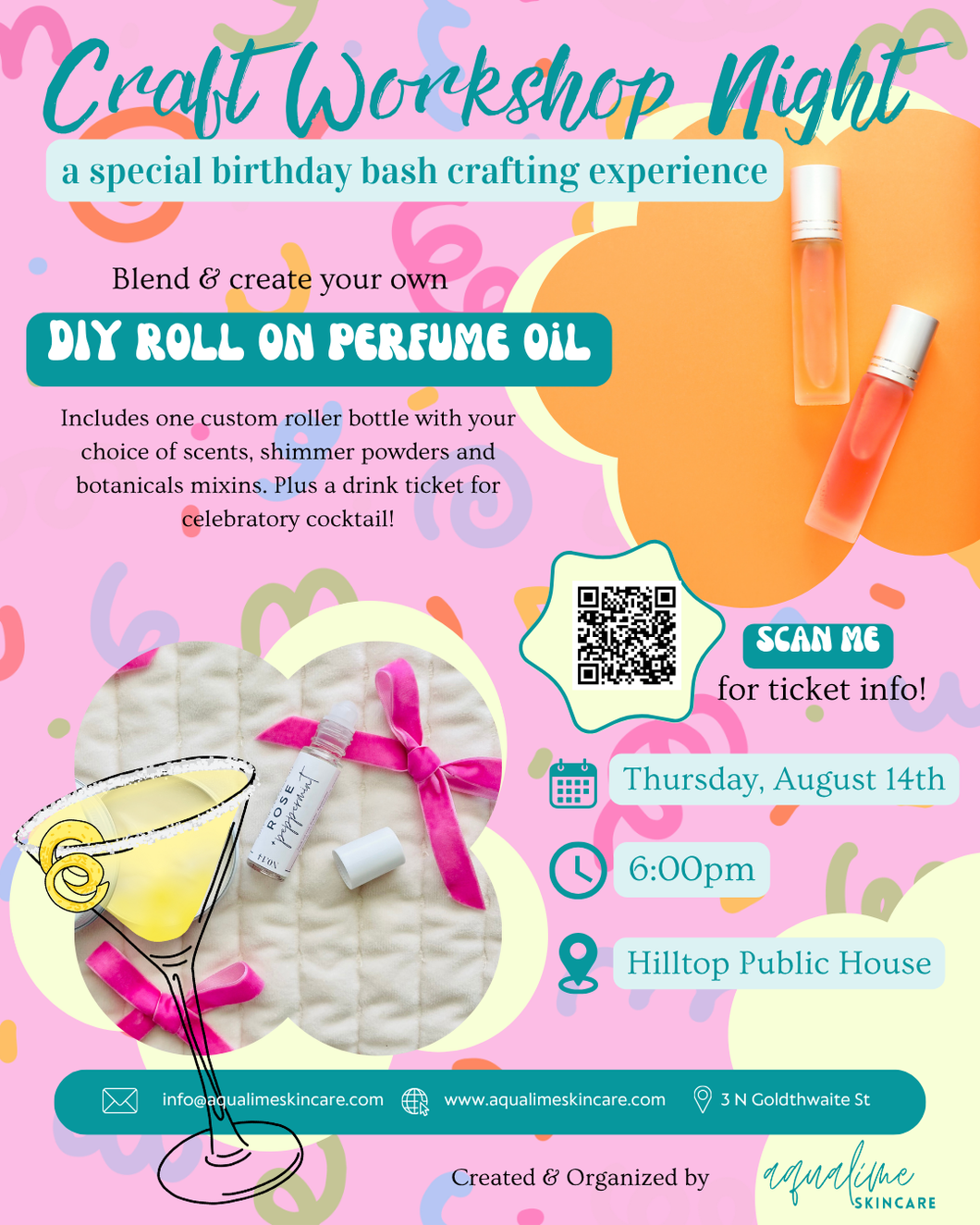 August DIY Perfume Oil Workshop